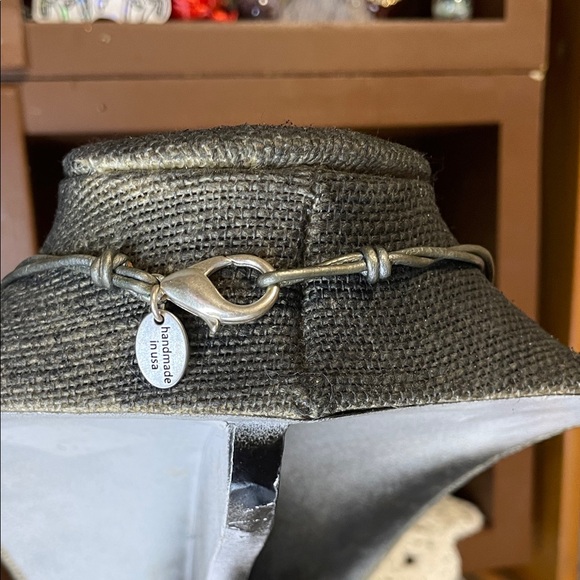 Lizzy James Silver Dragonfly Necklace Layered with Beaded Accents - Picture 3 of 4